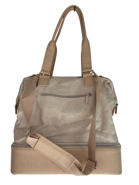 BEIS Handbags - BEIS The Convertible Mini Weekender in Beige Purse Luggage Shoulder Jetset